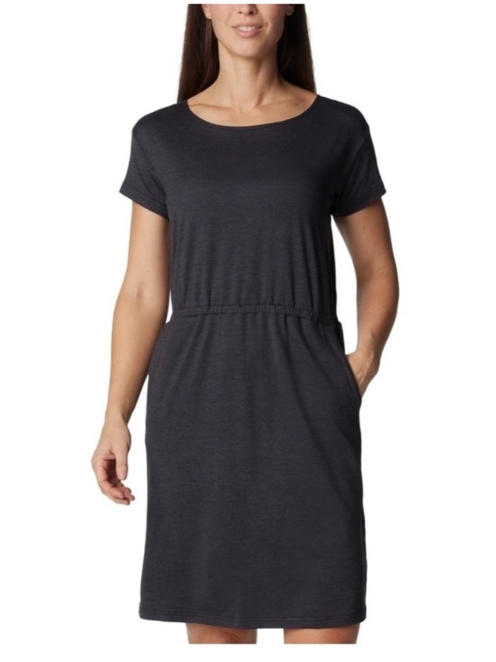 Columbia Women’s Pacific Haze Dress Stretch Comfort Pockets Gray Size Large NWT - Picture 2 of 12